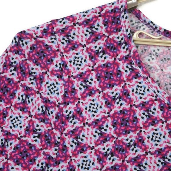 LuLaRoe Perfect T Tee T-Shirt Shirt Tunic Gray Pink Purple XL - Picture 11 of 12